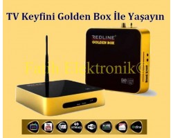 Redline Golden Box Hevc HD Uydu Alıcısı wifi anten hediye