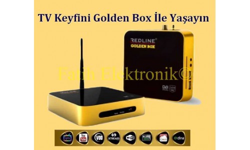Redline Golden Box Hevc HD Uydu Alıcısı wifi anten hediye