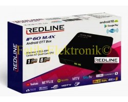 Redline IP-60 Max 4K UHD Çift Wifi Lan HDMI Microsd Android 10.0 1 GB 8 GB İPTV UYUMLU
