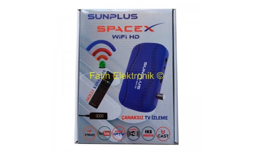 Sunplus Spacex HD Dahili Wifi IPTV uyumlu Uydu Alıcısı